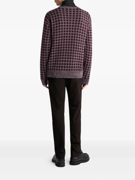 Cardigan Etro cu imprimeu geometric maro