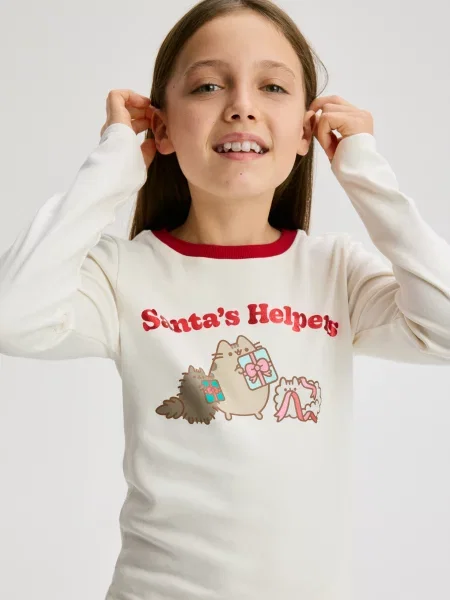 Reserved halenka Pusheen krémová