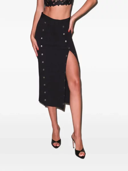 Fustă midi Fleur Du Mal negru