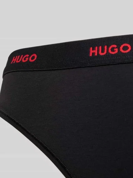 Figi z mieszanki bawełny model ‘HUGO ID BRIEF’ czarne