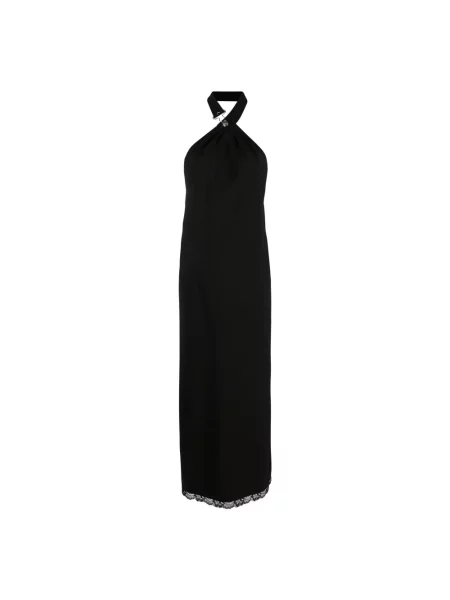 Sukienka midi Moschino z dekoltem halter czarna