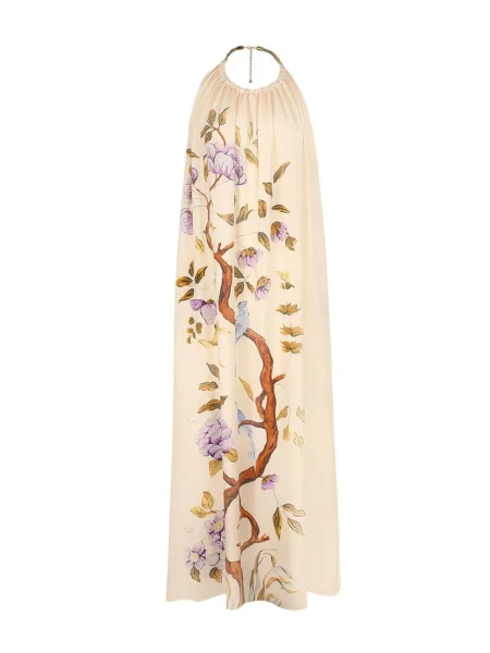 Rochie Adam Lippes de mătase cu model floral cu imagine