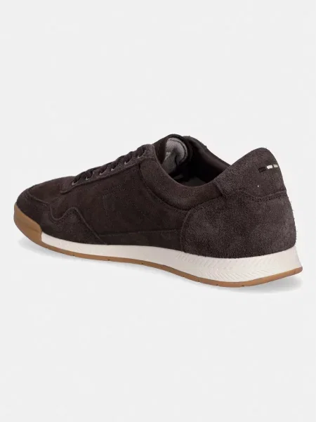 BOSS sneakers din piele întoarsă Nitan negru
