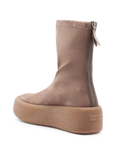 Botine Vic Matié din piele de căprioară cu platformă