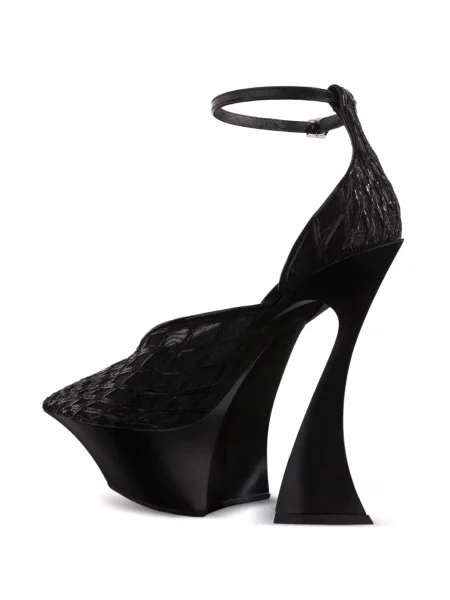 Papuci tip mules Mugler negru