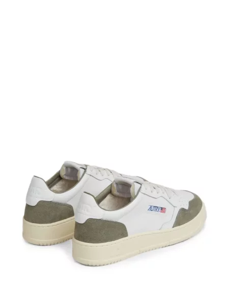 Sneakerși Autry din piele de căprioară alb