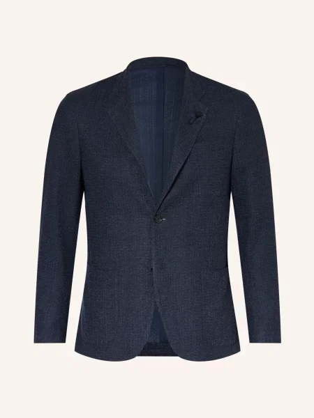 Lardini Pletené Sako Extra Slim Fit tmavě modrá