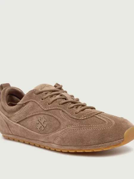 TORY BURCH Sneakers FIELD | piele întoarsă maro