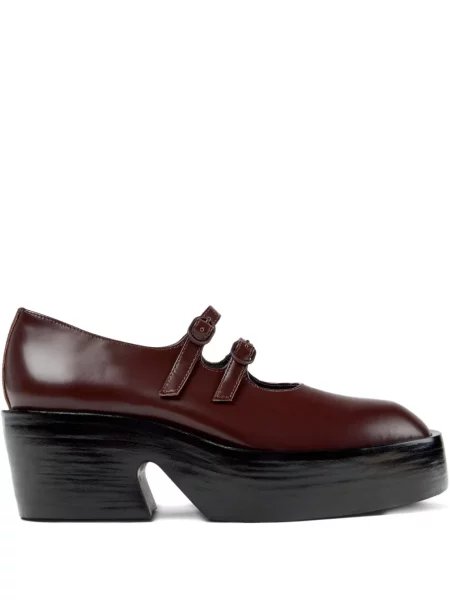 Полуотворени обувки Camper червено