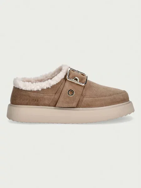 Inuikii Micro Buckle kapcie zamszowe
