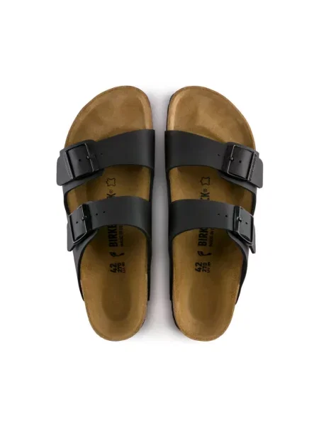 Klapki Birkenstock skórzane czarne