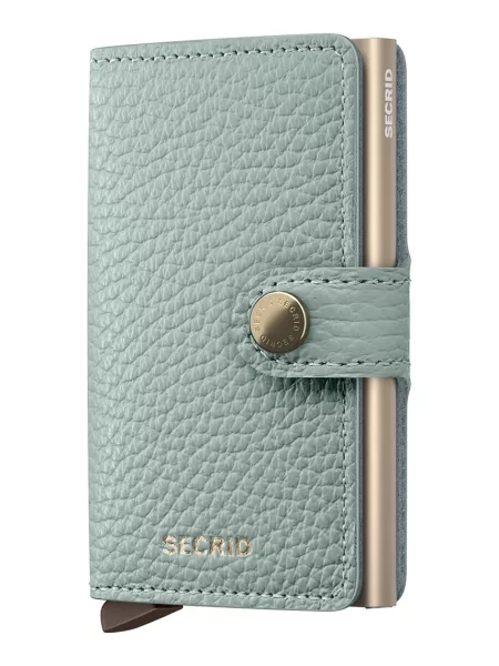 Secrid portofel de piele turcoaz MPe-Sea Green verde