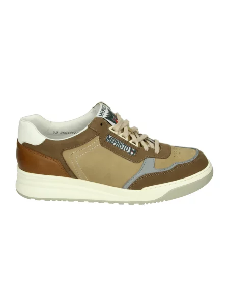 Sneakersy Mephisto skórzane brązowe