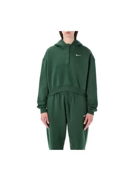 Bluza z kapturem Nike polarowa z kapturem zielona