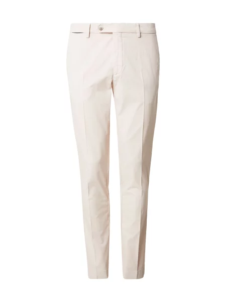 Hackett London Kalhoty s puky světle béžová