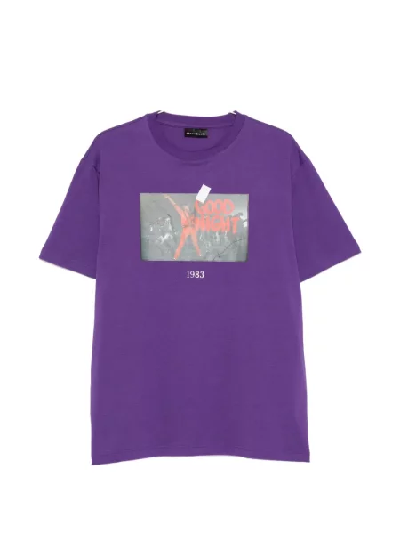 Tricou Throwback cu imagine violet