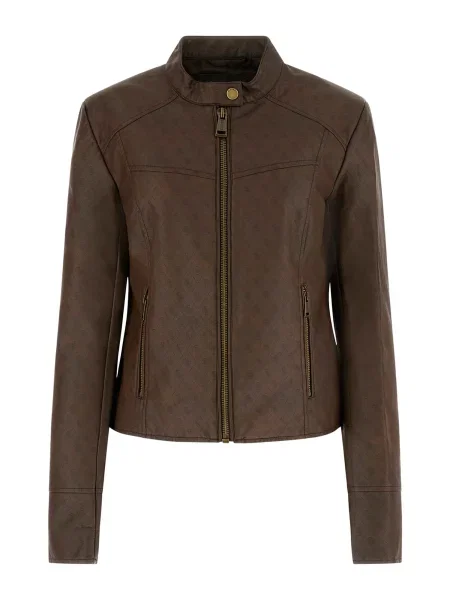 GUESS Geacă de primăvară-toamnă ANITA închis maro