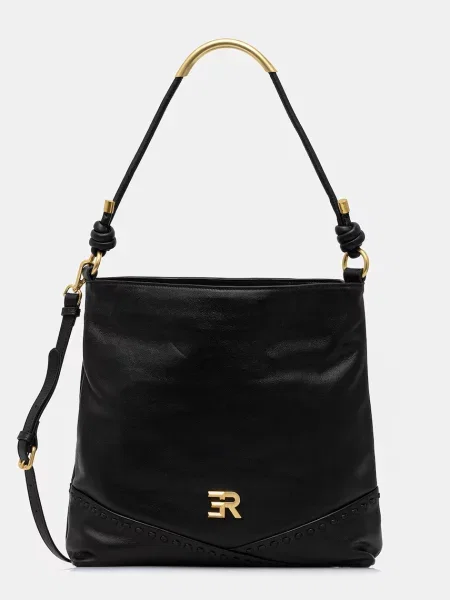 Geanta de piele Ermanno Scervino din piele negru