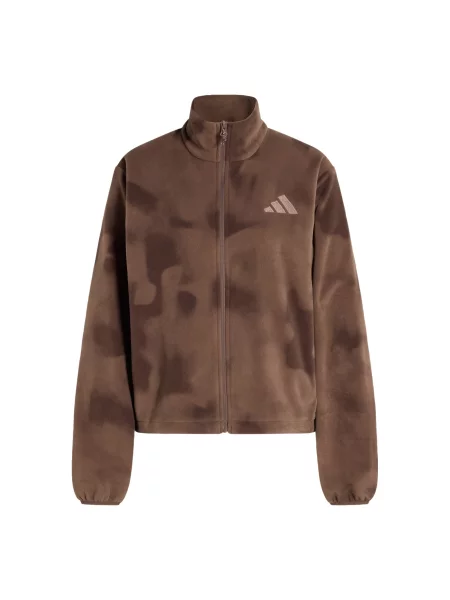 ADIDAS TERREX Funkční fleecová mikina / čokoládová hnědá