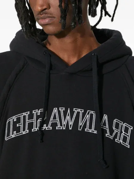 Hanorac cu glugă Undercover cu imagine negru