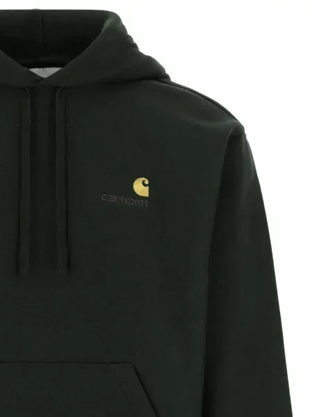 Суичър с качулка Carhartt Wip бродиран зелено