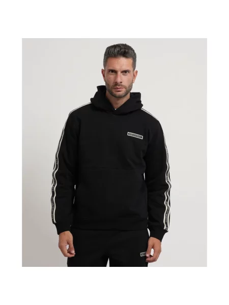 Bluza z kapturem Emporio Armani z kapturem czarna