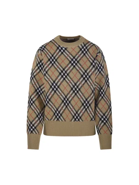 Sweter Burberry wełniany beżowy