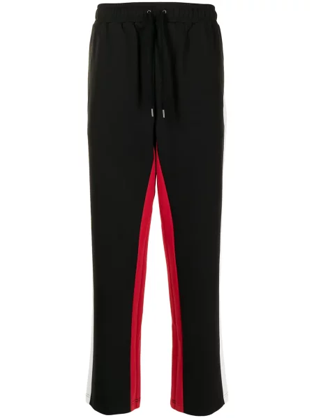 Pantaloni Ports V cu dungi negru
