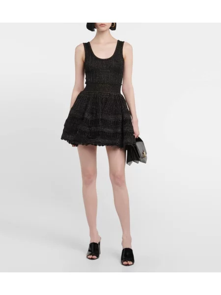 Rochie Alaïa de lână negru
