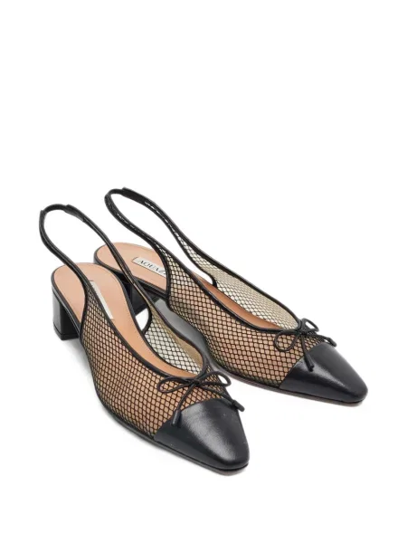 Pantofi cu toc Aquazzura cu funde slingback negru