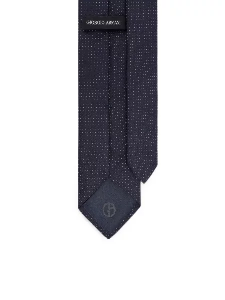 Cravată Giorgio Armani de mătase albastru