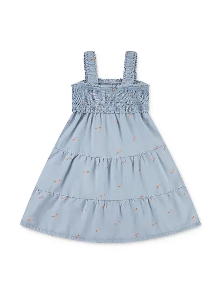 Levi's Dívčí šaty BABY DOLL SMOCKED DRESS modré