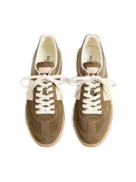 Sneakersy Valentino skórzane zielone