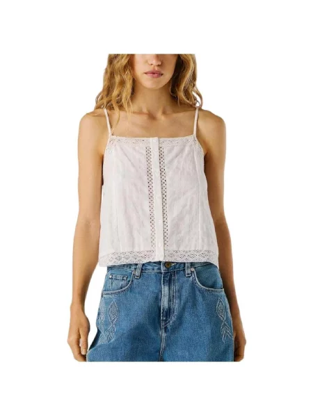 Denim ruha Pepe Jeans fehér
