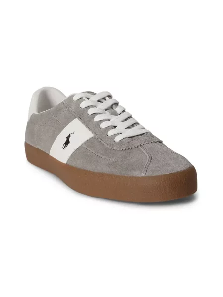 Sneakersy Polo Ralph Lauren skórzane szare