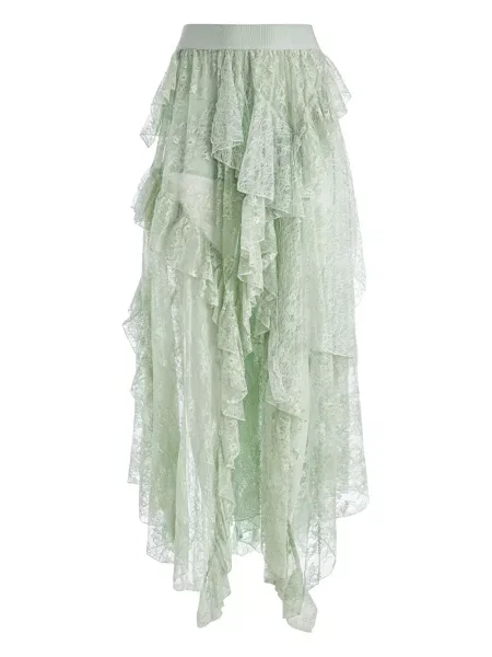 Fustă Alice + Olivia din dantelă verde