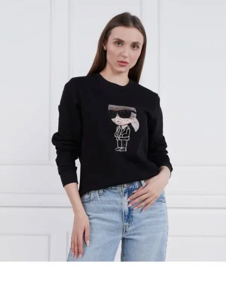 Karl Lagerfeld Hanorac ikonik negru