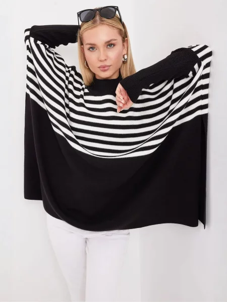 Bigdart Svetr Pullover černá bílá