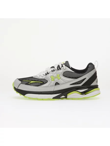 Sneakers Under Armour Apparition Tech Metallic Silver/ White/ Green Citrine EUR alb