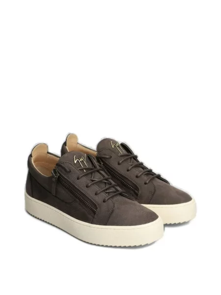 Sneakersy Giuseppe Zanotti Frankie skórzane brązowe