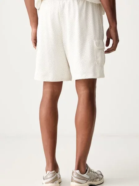 Szorty The North Face Redbox Mesh Utility Short White Dune L beżowe