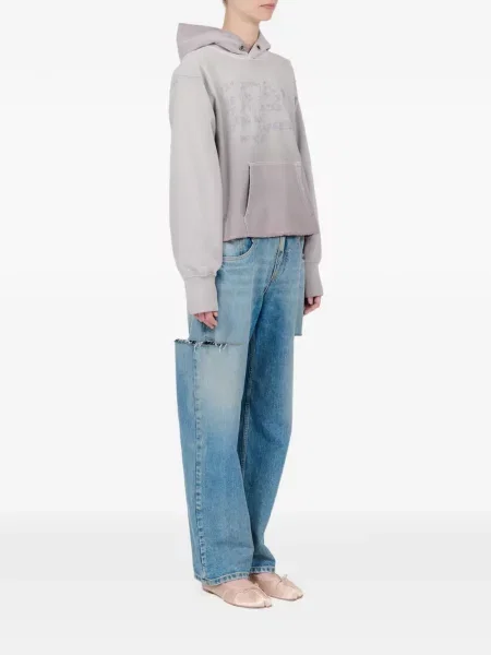 Hanorac cu glugă Maison Margiela gri