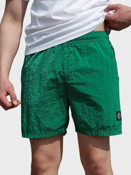 Шорти Stone Island з камінням зелені