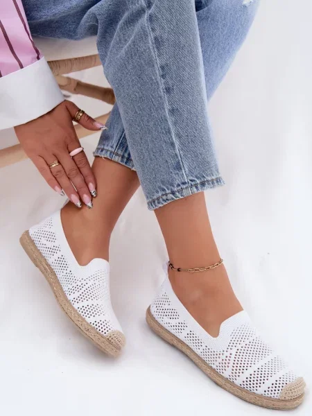 Espadrile Boto alb