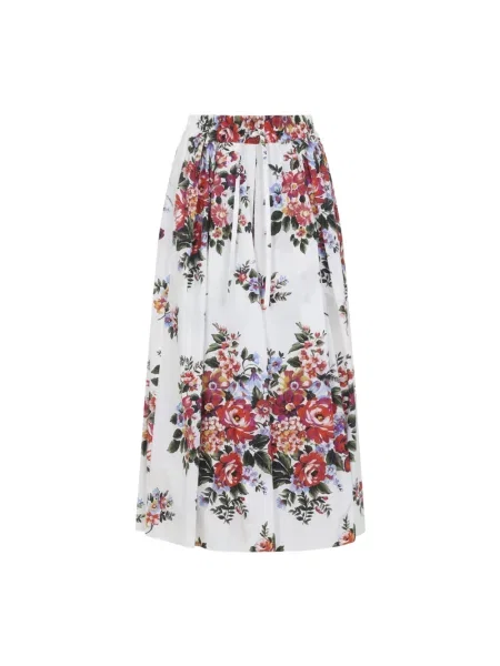 Spódnica midi Dolce And Gabbana biała