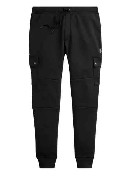 Tricou polo Polo Ralph Lauren cu dungi cu două rânduri de nasturi cu aplicații negru