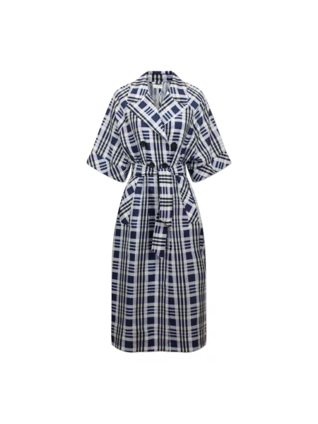 Krótki trencz Baum Und Pferdgarten z krótkim rękawem niebieski