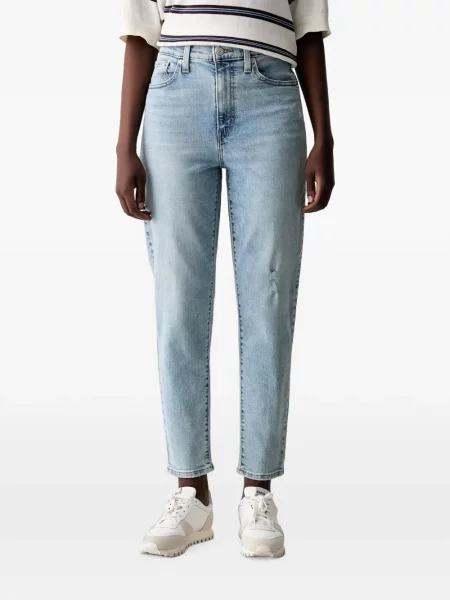 Decupat pantaloni Levi's® cu autograf cu talie înaltă alb