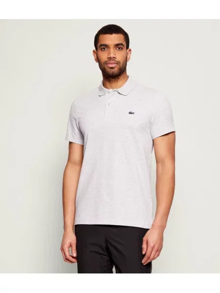 Tricou polo Lacoste gri