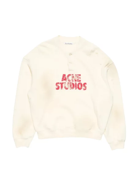 Polar Acne Studios polarowy z autografem biały